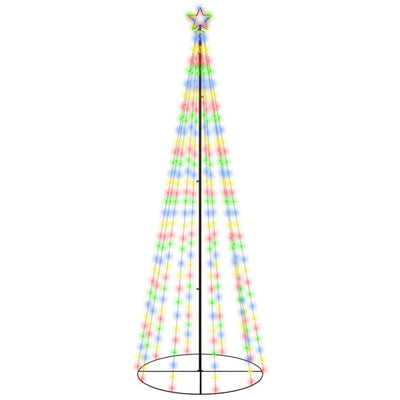 vidaXL Christmas Cone Tree Colourful 310 LEDs 100x300 cm