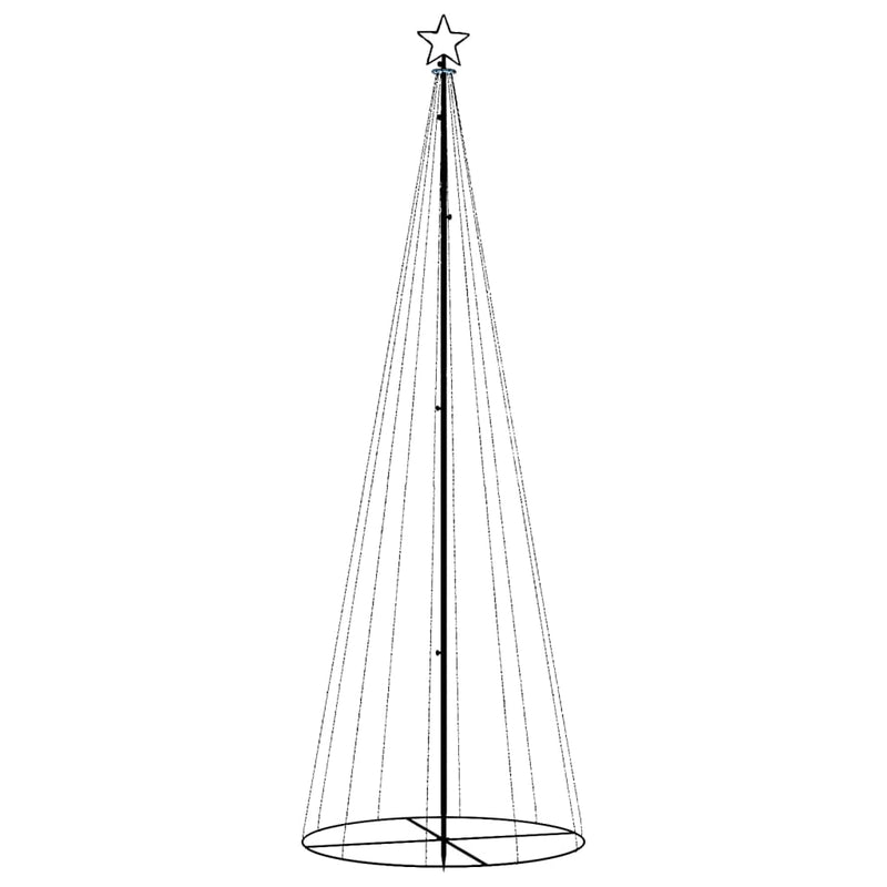 vidaXL Christmas Cone Tree Colourful 310 LEDs 100x300 cm