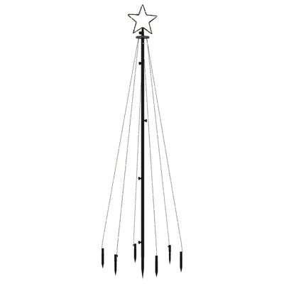 vidaXL Christmas Tree with Spike Blue 108 LEDs 180 cm