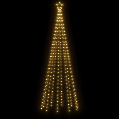 vidaXL Christmas Tree with Spike Warm White 310 LEDs 300 cm