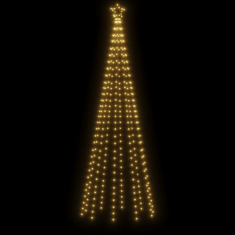 vidaXL Christmas Tree with Spike Warm White 310 LEDs 300 cm