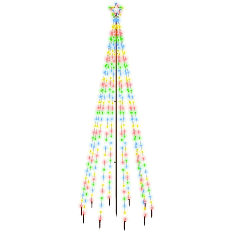 vidaXL Christmas Tree with Spike Colourful 310 LEDs 300 cm