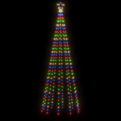vidaXL Christmas Tree with Spike Colourful 310 LEDs 300 cm