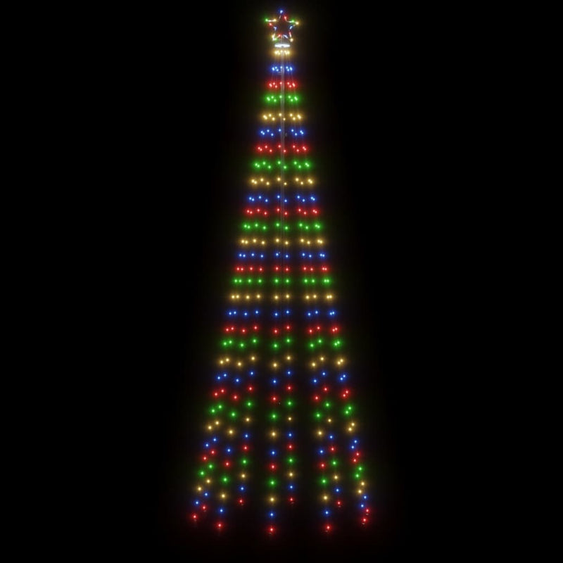 vidaXL Christmas Tree with Spike Colourful 310 LEDs 300 cm