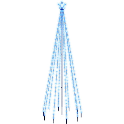 vidaXL Christmas Tree with Spike Blue 310 LEDs 300 cm