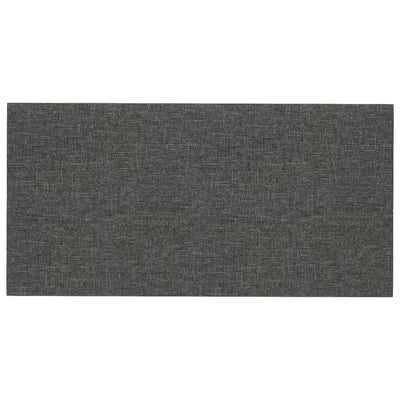 vidaXL Wall Panels 12 pcs Dark Grey 30x30 cm Fabric 1.08 m²