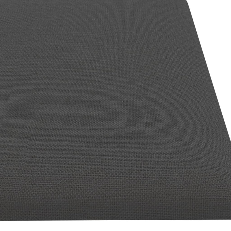 vidaXL Wall Panels 12 pcs Dark Grey 60x30 cm Fabric 2.16 m²