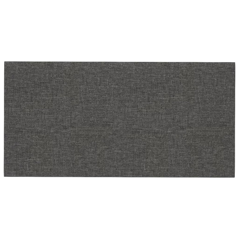 vidaXL Wall Panels 12 pcs Dark Grey 60x30 cm Fabric 2.16 m²