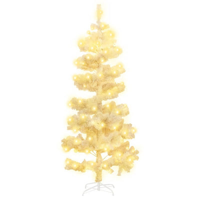 vidaXL Swirl Pre-lit Christmas Tree with Stand Green 150 cm PVC