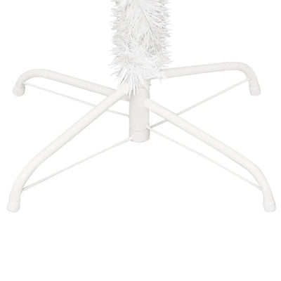 vidaXL Upside-down Artificial Christmas Tree with Stand White 210 cm