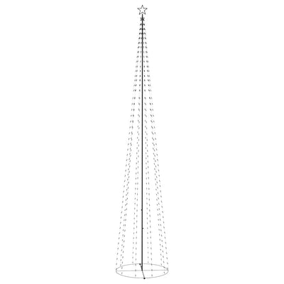 vidaXL Christmas Cone Tree Blue 732 LEDs 160x500 cm