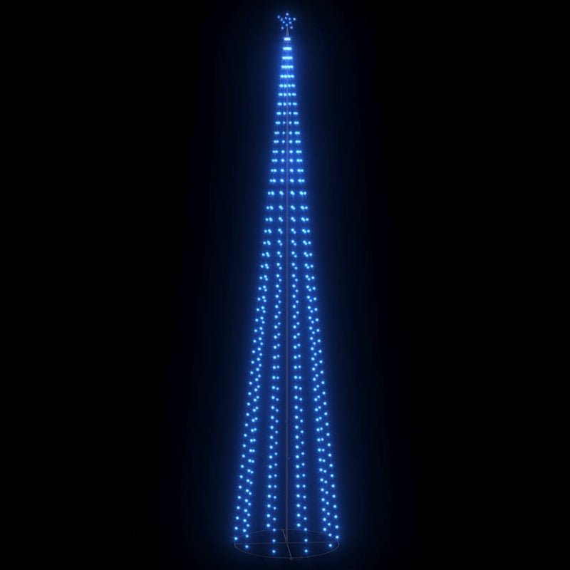 vidaXL Christmas Cone Tree Blue 732 LEDs 160x500 cm