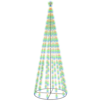 vidaXL Christmas Cone Tree Colourful 732 LEDs 160x500 cm