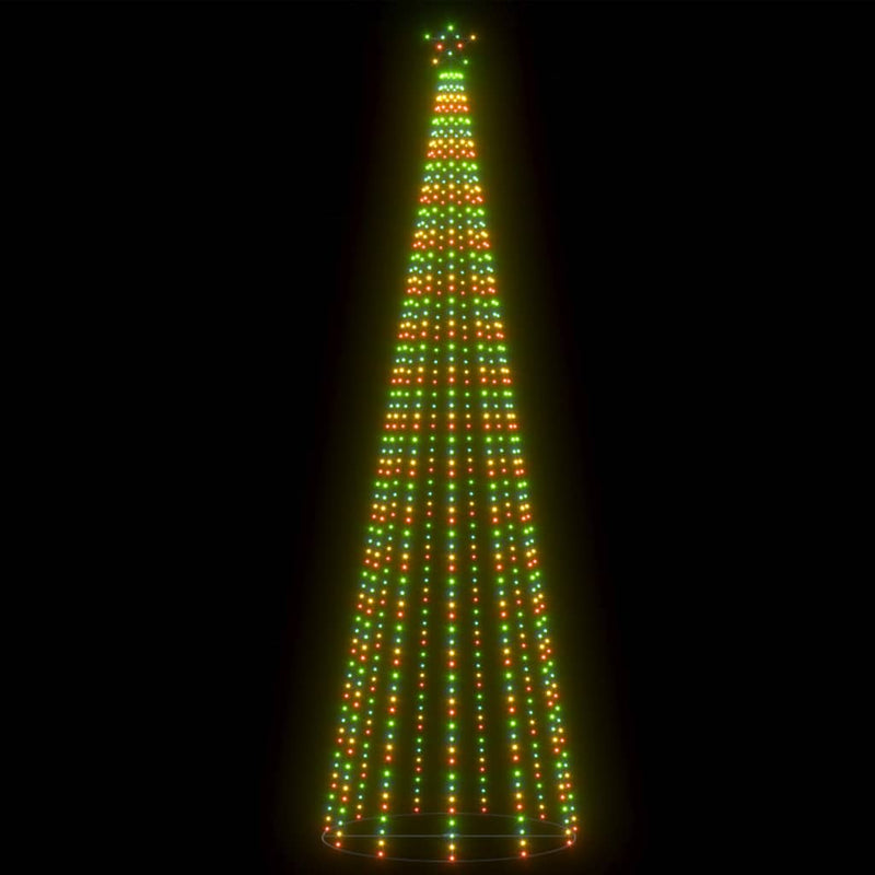 vidaXL Christmas Cone Tree Colourful 732 LEDs 160x500 cm