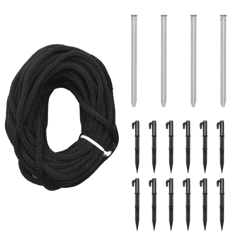 vidaXL Christmas Tree with Spike Warm White 732 LEDs 500 cm