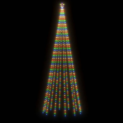 vidaXL Christmas Tree with Spike Colourful 732 LEDs 500 cm