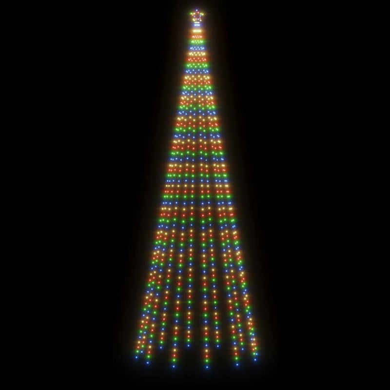vidaXL Christmas Tree with Spike Colourful 732 LEDs 500 cm