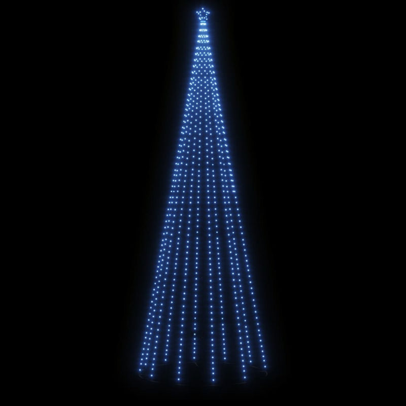 vidaXL Christmas Tree with Spike Blue 732 LEDs 500 cm