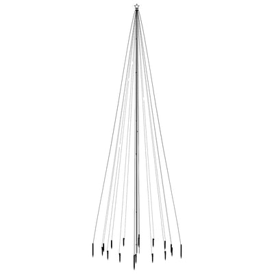vidaXL Christmas Tree with Spike Warm White 1134 LEDs 800 cm