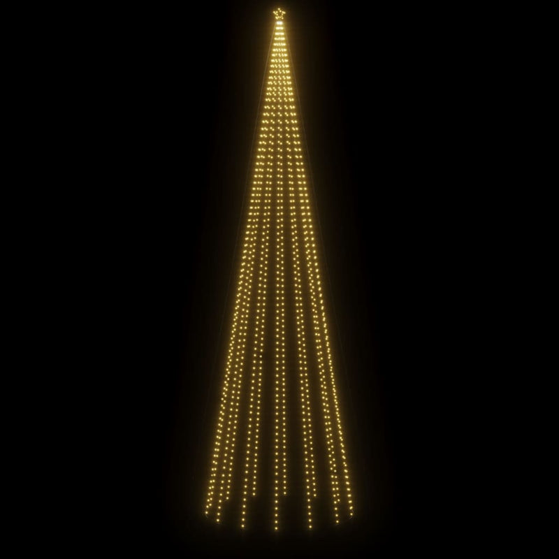 vidaXL Christmas Tree with Spike Warm White 1134 LEDs 800 cm