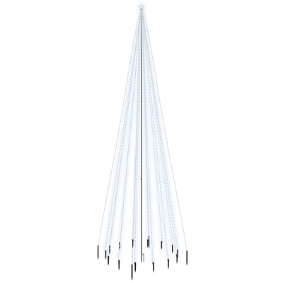 vidaXL Christmas Tree with Spike Cold White 1134 LEDs 800 cm