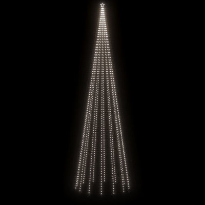vidaXL Christmas Tree with Spike Cold White 1134 LEDs 800 cm