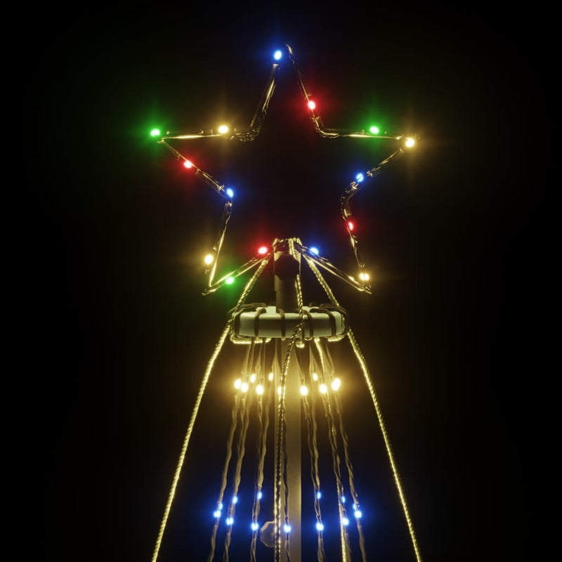 vidaXL Christmas Tree with Spike Colourful 1134 LEDs 800 cm