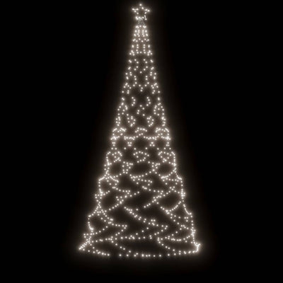 vidaXL Christmas Tree with Spike Cold White 500 LEDs 300 cm