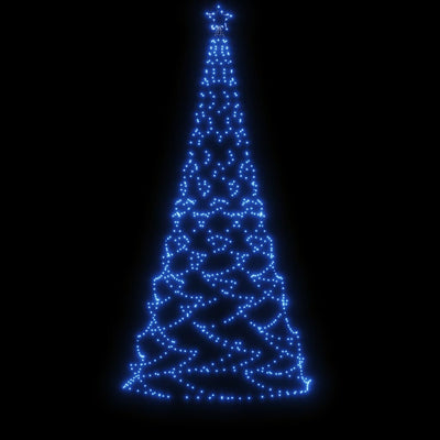 vidaXL Christmas Tree with Spike Blue 500 LEDs 300 cm