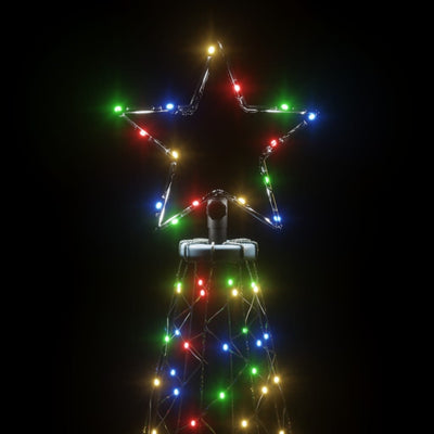 vidaXL Christmas Tree with Spike Colourful 1400 LEDs 500 cm