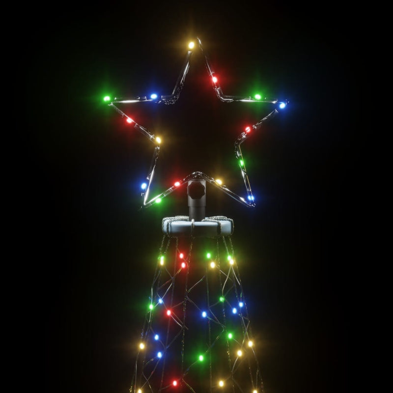 vidaXL Christmas Tree with Spike Colourful 1400 LEDs 500 cm