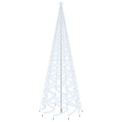 vidaXL Christmas Tree with Spike Cold White 3000 LEDs 800 cm