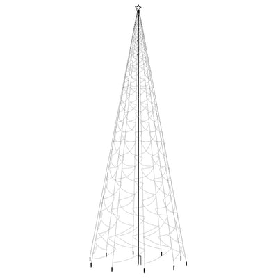 vidaXL Christmas Tree with Spike Cold White 3000 LEDs 800 cm