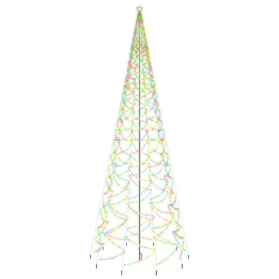 vidaXL Christmas Tree with Spike Colourful 3000 LEDs 800 cm