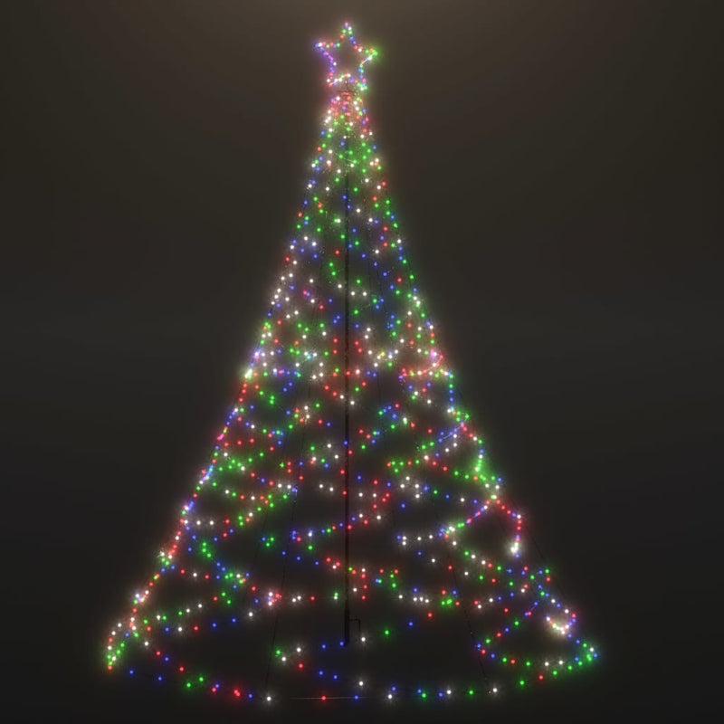 vidaXL Christmas Tree with Spike Colourful 3000 LEDs 800 cm