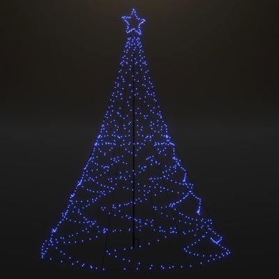 vidaXL Christmas Tree with Spike Blue 3000 LEDs 800 cm