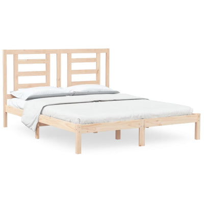 vidaXL Bed Frame without Mattress 150x200 cm Solid Wood Pine