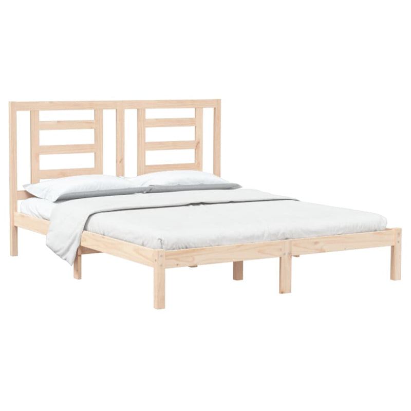 vidaXL Bed Frame without Mattress 150x200 cm Solid Wood Pine