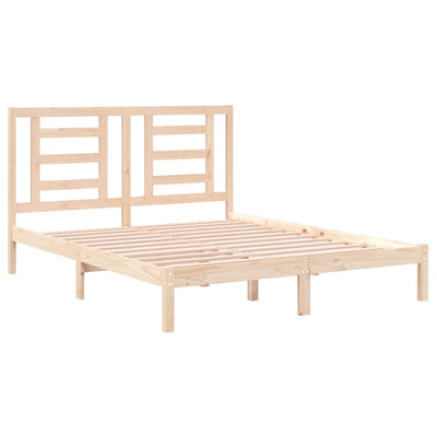 vidaXL Bed Frame without Mattress 150x200 cm Solid Wood Pine