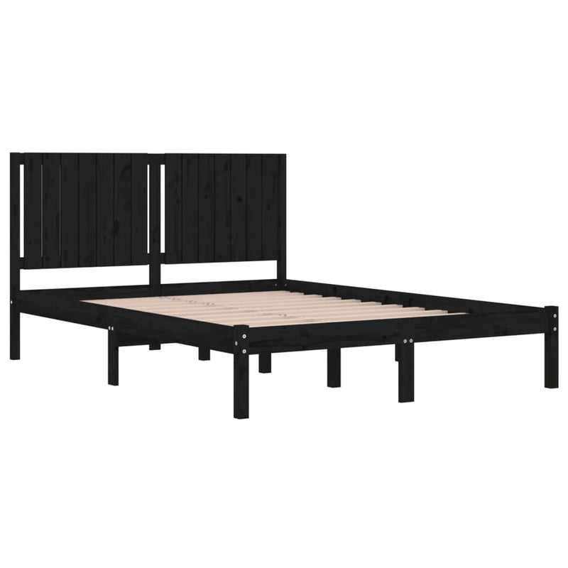 vidaXL Bed Frame without Mattress White 150x200 cm Solid Wood