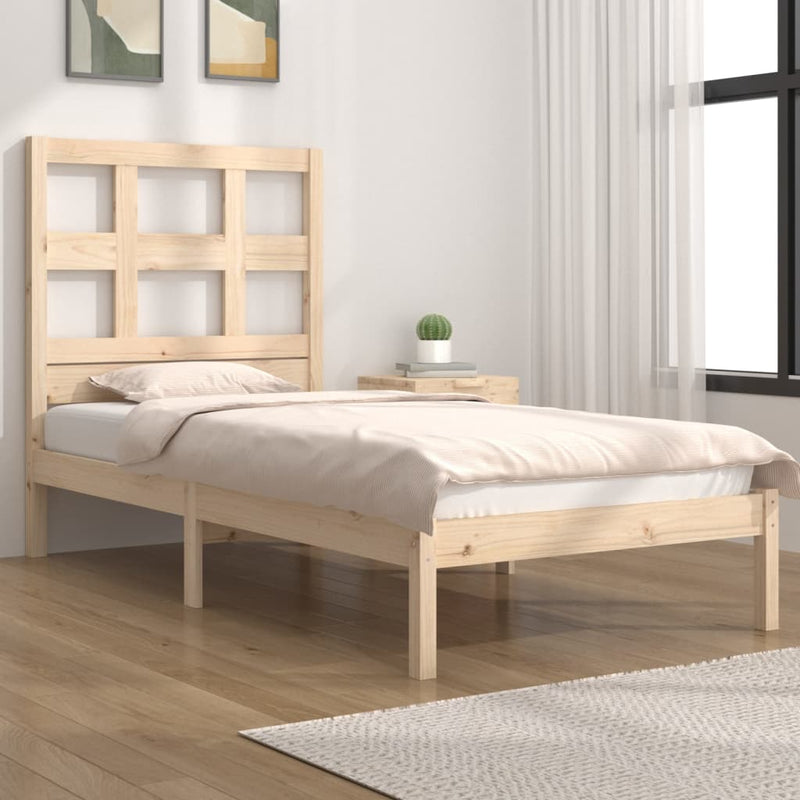 vidaXL Bed Frame without Mattress 90x190 cm Solid Wood Pine