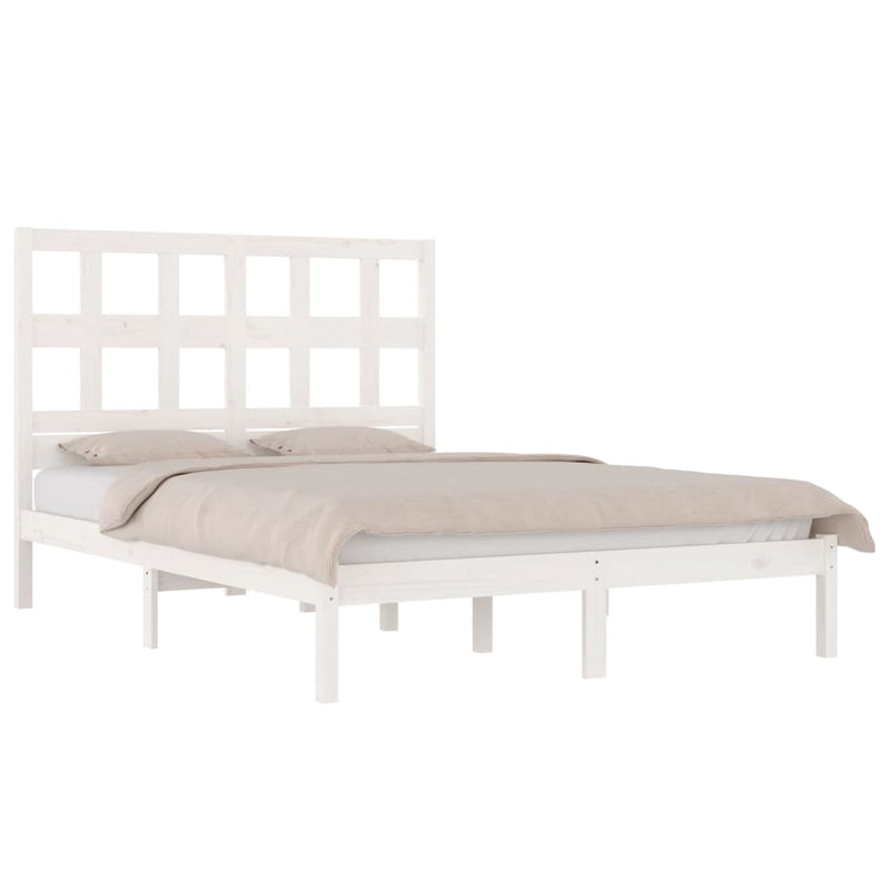 vidaXL Bed Frame without Mattress 135x190 cm Solid Wood Pine
