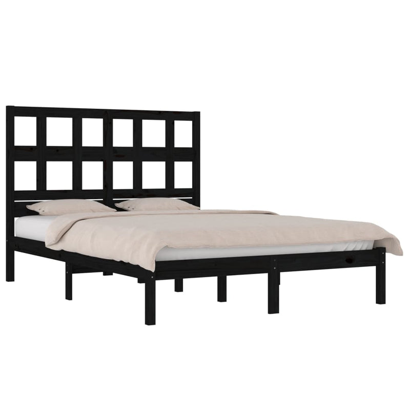 vidaXL Bed Frame without Mattress 135x190 cm Solid Wood Pine