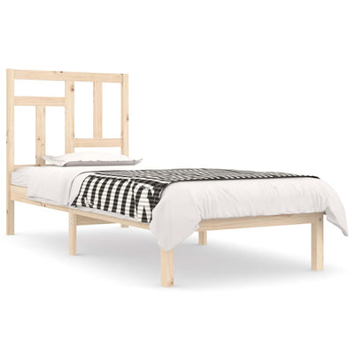 vidaXL Bed Frame without Mattress 90x190 cm Solid Wood Pine