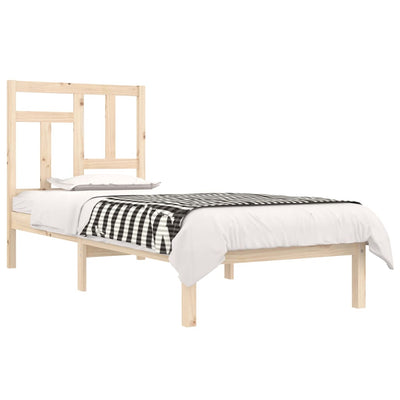 vidaXL Bed Frame without Mattress 90x190 cm Solid Wood Pine