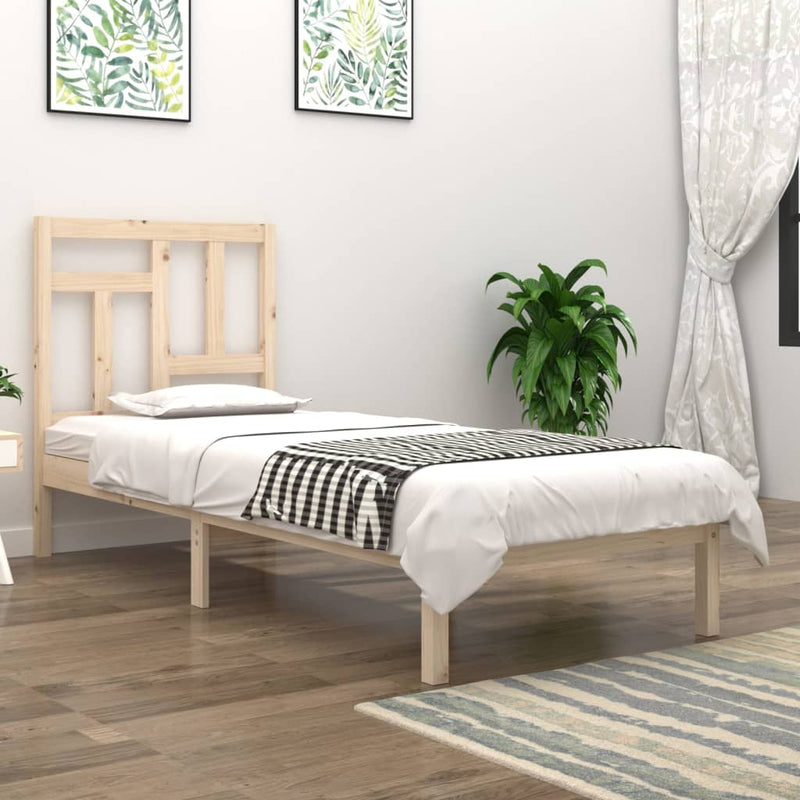 vidaXL Bed Frame without Mattress 90x190 cm Solid Wood Pine