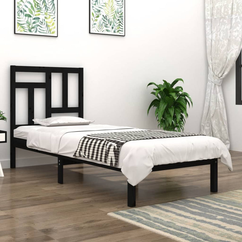 vidaXL Bed Frame without Mattress 90x190 cm Solid Wood Pine