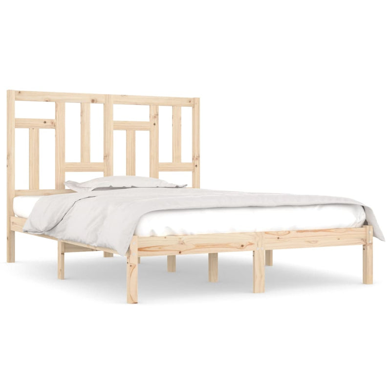 vidaXL Bed Frame without Mattress 150x200 cm Solid Wood Pine