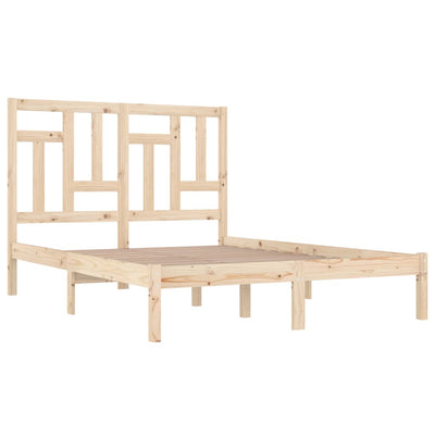 vidaXL Bed Frame without Mattress 150x200 cm Solid Wood Pine