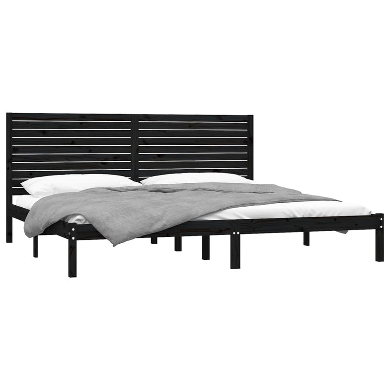 vidaXL Bed Frame without Mattress 183x203 cm King Solid Wood